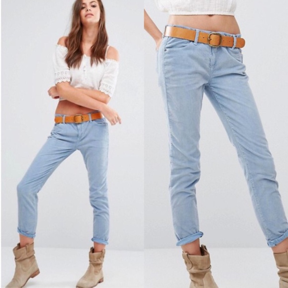 FREE PEOPLE Size 26 Roller Corduroy Cropped Pants